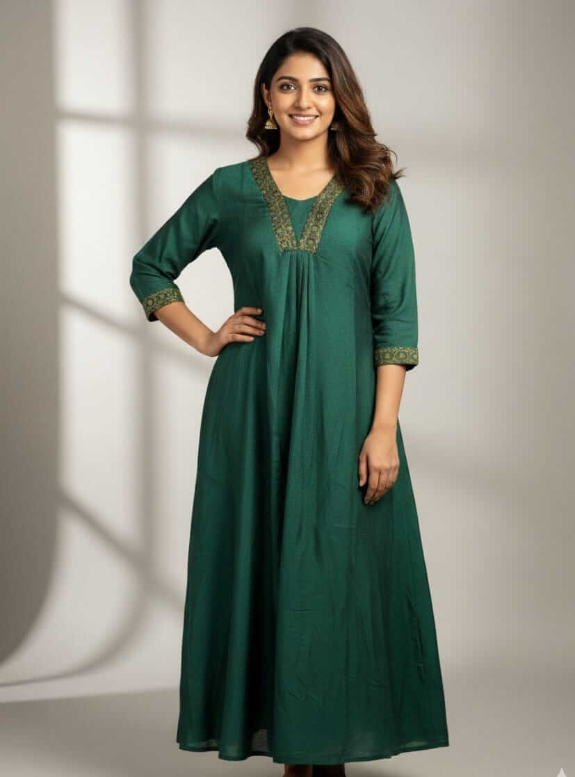 Jewel neck kurti